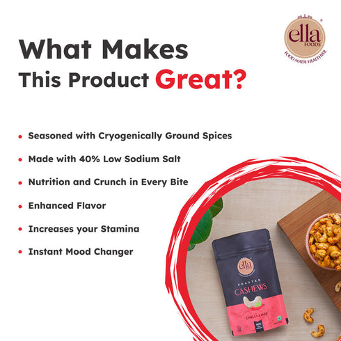 Ella Foods Chilli Lime Cashews
